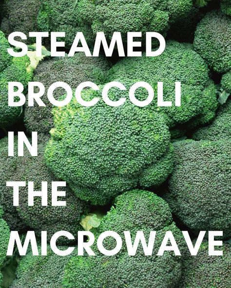 Steaming Broccoli In Microwave, Broccoli Microwave, Cooking Fresh Broccoli, Microwave Pressure Cooker, Buddha Bowls Recipe, Broccoli Bake, Frozen Broccoli, Microwave Cooking, Steamed Broccoli