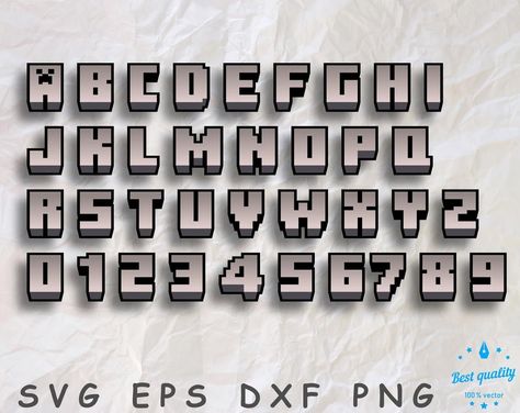 Creative - Modern Font Designs Minecraft Numbers, Minecraft Letters, Minecraft Alphabet, Minecraft Sign, Minecraft Font, Copy And Paste Fonts, Tattoo Generator, Minecraft Logo, Letters Printable