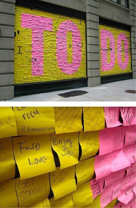 Post It Art, Public Art Installation, Interactive Art Installation, Burning Man Art, Mirror Installation, Notes Art, Flower Installation, Interactive Installation, Book Wall