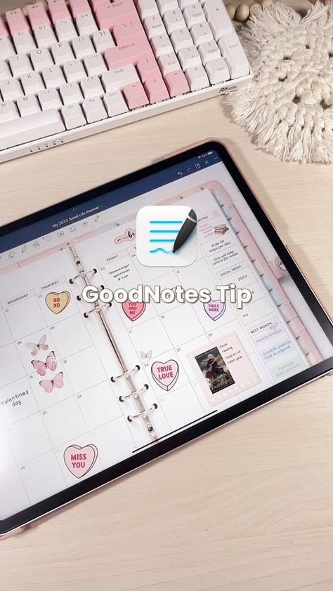 iPad plan with me | digital planning | iPad planner | digital planner | iPad Pro | GoodNotes app ... digitalpassionplanner #2024printableplanner #happyplanner #digitalplannershop🍒 Bullet Journal On Ipad, Ipad Pro Tips, Valentines Social Media, Apple Calendar, Free Digital Planner, Ipad Organizer, Writing Planning, Ipad Essentials, Planner Writing