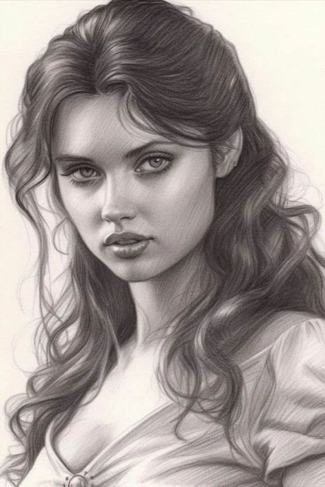 Realistic Face Drawing, Beautiful Pencil Sketches, Pencil Sketch Portrait, Pencil Portrait Drawing, Realistic Sketch, Kunst Inspiration, Face Sketch, Figure Sketching, Beauty Art Drawings