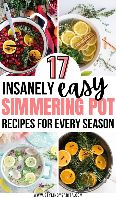 simmer pot recipes Smell Clean, Homemade Potpourri, Simmer Pot Recipes, Stove Top Potpourri, Simmering Potpourri, Potpourri Recipes, Simmer Pot, House Smell Good, Natural Detergent