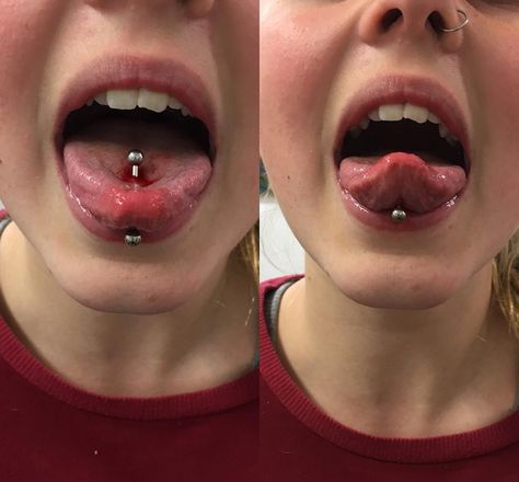 Venom Piercing, Spiderbite Piercings, Tongue Piercing Jewelry, Tongue Piercings, Piercing Tongue, Double Tongue Piercing, Piercing Chart, Double Cartilage Piercing, Septum Piercings