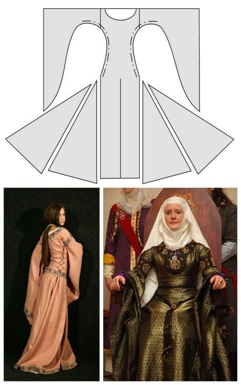 DIY Medieval Dresses from Medieval Wedding Dresses. The above photos are of the "bliaut", which “is a rich, full overgown made of fine silk, laced tight down the sides of the body, with long, hanging Medieval Wedding Dresses, Sukienki Maksi, Moda Medieval, Medieval Wedding Dress, Medieval Dresses, Medieval Wedding, Diy Wedding Dress, Idee Cosplay, Silk Wedding Dress