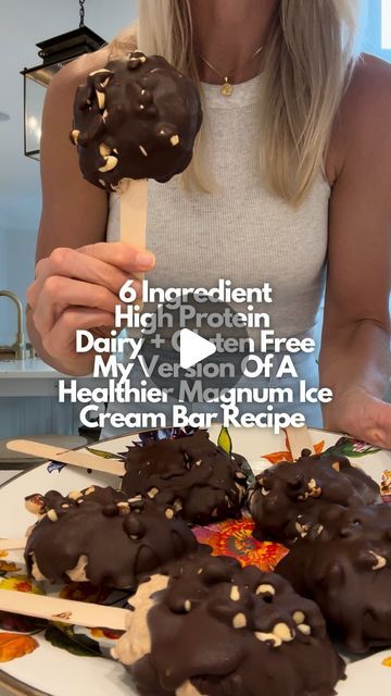 Healthy Magnum Ice Cream, Kite Hill Yogurt, Dairy Free High Protein, Magnum Ice Cream Bars, Ice Cream Bar Recipe, Angel Food Cake Desserts, Dairy Free Protein, Magnum Ice Cream, Keto Donuts