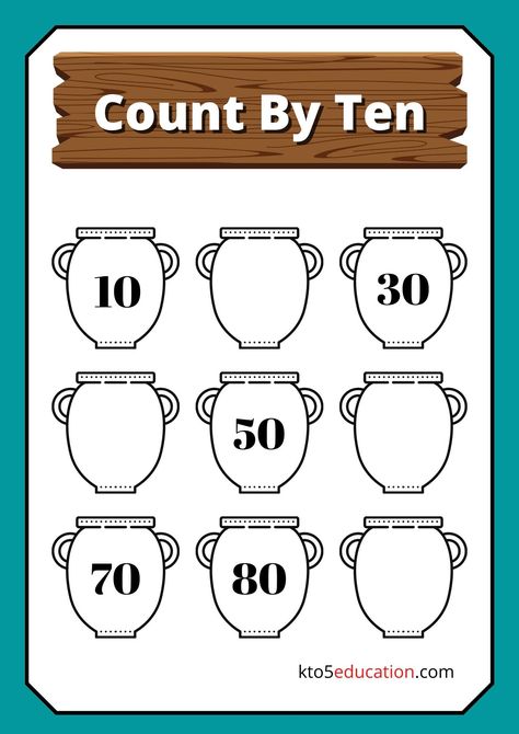 Free Count By Ten Worksheets For Third Grade Check more at https://kto5education.com/free-count-by-ten-worksheets-for-third-grade/ Counting In Tens Worksheet, Count By Tens Worksheet, Counting By Tens Worksheet, Worksheets For Third Grade, Counting By Tens, Counting By 5's, Math Sheets, Tens And Ones, Activities Preschool