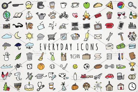 Everyday Items & To Do Clipart Set by Lemonade Pixel on @creativemarket Making Calendars, Decorating Notebooks, Cleaning Laundry, Journal Books, Bujo Ideas, Family Calendar, Etsy Ideas, Decorate Notebook, Daily Tasks