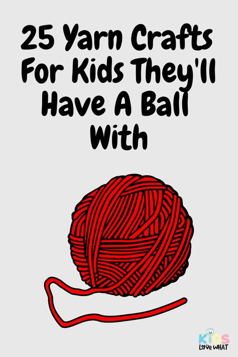 25 Yarn Crafts For Kids They'll Have A Ball With - Kids Love WHAT Yarn Winter Craft, Yarn Crafts For Preschoolers, Yarn Activities For Preschool, Easy Yarn Crafts For Kids, Yarn Projects For Kids, Christmas Yarn Crafts, Cotton Ball Crafts, Class Crafts, Yarn Animals