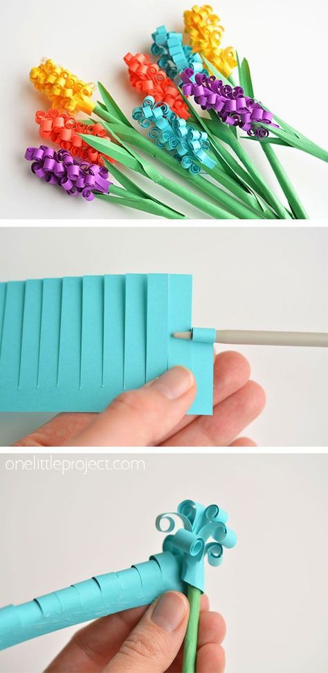 Paper Hyacinth Flowers, Paper Hyacinth, Kraftangan Prasekolah, Hyacinth Flowers, Gubahan Bunga, Diy Flores, Teen Programs, Fleurs Diy, Flowers Craft