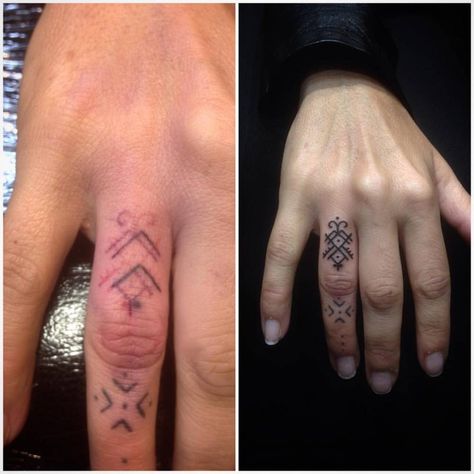 Before and after finger fix up. Cheers Char! Tattoo Artist: Ryan Jessiman Finger Rose Tattoo, Tattoo Fixes, Tattoo For Boyfriend, Cute Finger Tattoos, Small Finger Tattoos, Finger Tattoo For Women, Knuckle Tattoos, Circle Tattoos, Finger Tattoo Designs