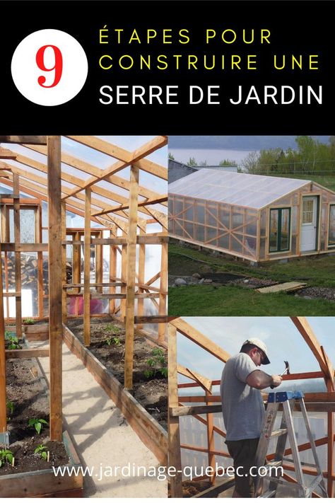 plan de serre en bois Ground Greenhouse, Green House Plans, Greenhouse Tips, Stilt House Plans, Greenhouse Pictures, Greenhouse Base, Stilt House, Grow Boxes, Build A Greenhouse