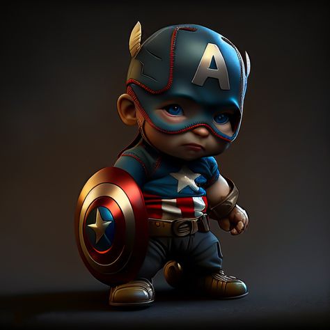 "Marvelous Adventures Begin with baby Captain America Poster - Marvel Superhero Art!" Ignite your love for Marvel and the legendary Captain America with this captivating baby Captain America poster. Crafted with high-quality materials and attention to detail, this poster showcases the iconic superhero in an adorable and pint-sized form that will melt hearts. Mini Avengers, Best Dp, Captain America Poster, Dp Collection, America Poster, Baby Marvel, Baby Avengers, Baby Superhero, Marvel Kids