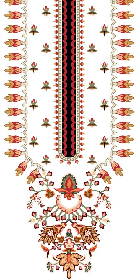 Mughal Butta Design, Mughal Flower Butta, Mughal Borders Pattern, Mughal Motifs Border, Smart Textiles, Gala Design, Mughal Flower All Over Pattern, Fashion Illustration Tutorial, African Pattern Design