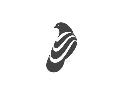 Pigeon Logo by Yoga Perdana on Dribbble Sj Logo, Pigeon Logo, Dove Pictures, Bird Logo Design, Logo Design Set, Bird Logo, Bird Logos, 1 Tattoo, Graphic Design Poster