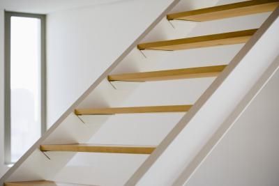 Making Stairs Less Steep, How To Fix Steep Stairs, How To Make Narrow Stairs Wider, Make Stairs Less Steep, How To Make Stairs Less Steep, Steep Staircase Solutions, Steep Staircase Ideas, Fix Steep Stairs, Steep Stairs Solution