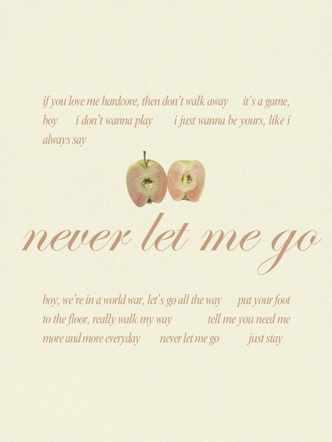 never let me go song poster lana del rey 🤍 Never Let Me Go Lana Del Rey, Dont Let Me Go, Lyrics Lana Del Rey, Poster Lana Del Rey, Baby Lyrics, Never Let Me Go, Let Me Go, I Need You, Wall Photos