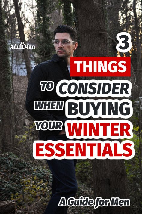 Do you have everything you need to stay warm and look great this season? Run through our checklist and make sure before the next chill comes. Winter Essentials For Men, Essentials For Men, Gentlemens Guide, Run Through, Winter Essentials, Mens Essentials, 3 Things, Men's Style, Stay Warm