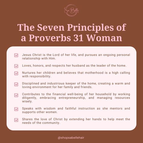 🌸 Embrace the strength, grace, and faith of a Proverbs 31 Woman. Let her virtues inspire your journey. 💖   Shop at www.sabellehair.com  #Proverbs31Woman #SaBelleHair #gluelesswigs #luxurywigs Proverbs 31 Woman Routine, Proverbs 31 Woman Bible Study, How To Be A Proverbs 31 Woman, Proverbs 31 Woman Quotes, A Proverbs 31 Woman, Proverbs 5, Proverbs Woman, Mid Twenties, Proverbs 31 Wife