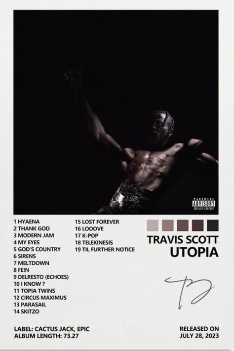 Utopia Album Cover, Travis Scott Album, Posters For Bedroom, Posters On Wall Bedroom, Rap Album Covers, Music Poster Ideas, Cool Album Covers, Rap Albums, Music Poster Design