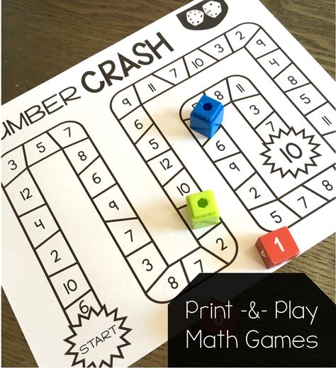 My first graders have always L-O-V-E-D games and so do I! As a teacher, it is the perfect way to engage your learners in skill and have them practice, practice, practice. When students are highly engaged, not only are they learning but it gives you an opportunity to meet with students who may need a … Printable Math Games, Play Math, Kindergarten Math Games, Math Games For Kids, Numbers Kindergarten, Math Intervention, Fun Math Games, Math Game, Second Grade Math