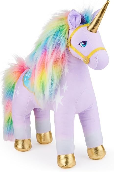 Amazon.com: Unicorn Academy Official Wildstar Plush Toy, Unicorn Stuffed Animal, Unicorn Toys for Girls Ages 1 & Up, Purple, 15” : Toys & Games Unicorn Academy, Toy Unicorn, Plush Unicorn, Unicorn Stuffed Animal, Unicorn Toys, Animal Toys, Unicorn Plush, Toys For Girls, Stuffed Animal