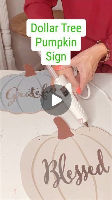 Olivia Parazine on Instagram: "Check out my latest fall DIY project - a Dollar Tree pumpkin topiary sign that’s perfect for adding a festive touch to your home decor! 🍂🎃 #DIYFallDecor #DollarTreeCrafts #dollartree #dollartreediy @dollartree" Diy Fall Porch Decor Dollar Tree Pumpkins, Fall Diy Ideas Projects, Pumkin Decoration For Porch, Pumpkin Plaque Ideas, Hello Pumpkin Sign Diy, Diy Fall Entryway Decor, Halloween Harvest Decor, Diy Dallor Tree Crafts, Diy Fall Home Decor Dollar Store