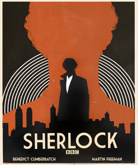 Sherlock poster Sherlock Holmes Bbc Poster, Sherlock Poster Vintage, Sherlock Bbc Poster, Sherlock Holmes Poster, Sherlock Wallpaper, Sherlock Poster, Film Poster Design, Movie Poster Art, Sherlock Bbc