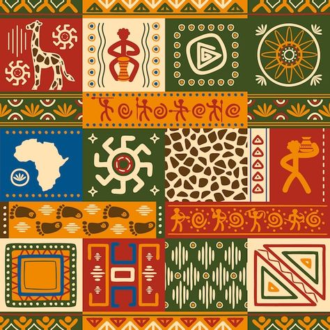 South African Pattern Design, African Patterns Design, Africa Art Design Pattern, African Pattern Design Graphics, African Mural, African Pattern Art, African Branding, African Graphic Design, Afro Pattern