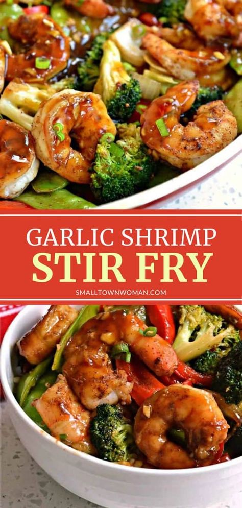 Fry Shrimp Recipes, Fried Shrimp Recipes Easy, Garlic Shrimp Stir Fry, Easy Shrimp Stir Fry, Stir Fry Shrimp, Ginger Asian, Recipe With Shrimp, Fry Shrimp, Stir Fry Shrimp Recipes