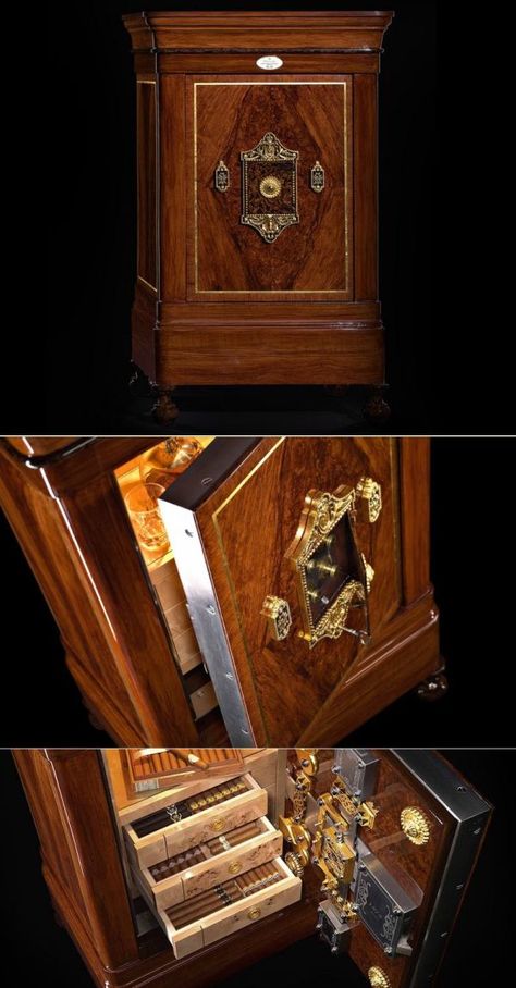 Döttling’s Legends safes renovated from prime historical pieces Vintage Safe, Antique Safe, Luxury Box Packaging, Luxury Safe, Antique Flooring, Money Safe, Floor Safe, Safe Room, Counter Display