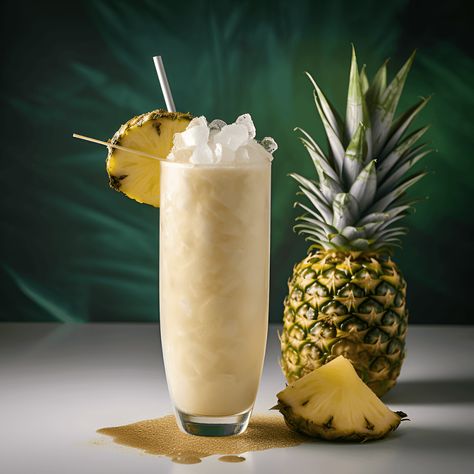 Coconut Cooler Cocktail Recipe - The Coconut Cooler has a sweet and creamy taste, with a hint of tartness from the pineapple juice. The coconut milk gives it a smooth and velvety texture, while the rum adds a subtle warmth and depth of flavor. Coconut Milk Cocktail, Milk Cocktails, Coconut Cooler, Coconut Milk Drink, Coconut Mojito, Pineapple Cocktail, Pineapple Rum, Sweet Cocktails, Popular Drinks