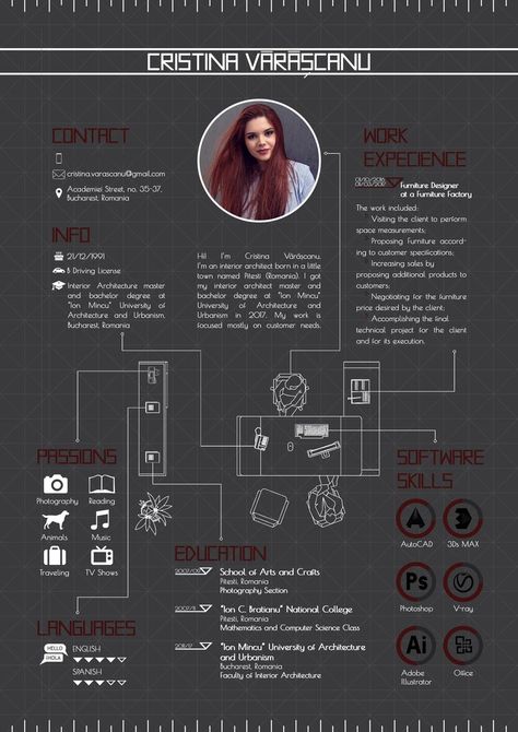 Architecture Resume Template, Architectural Internship Cv, Architectural Cv Design Ideas, Architectural Cv, Architecture Resume, Curriculum Vitae Design, Portfolio D'architecture, Design Portfolio Layout, Graphic Resume