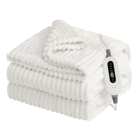 PRICES MAY VARY. ★FULL REFUND GURANTEE- Please contact us immediately if you have any issues for this heated blanket 7/24hours in service,you will get full refund if you are not satisfied. ★Fast Heating & Easy Operation - The electric blanket throw is designed to provide quick and efficient heating, with 4 heating levels (86-113°F). Whether you prefer a gentle warmth or a higher heat setting, you can easily adjust it to meet your needs with the easy-to-operate controls. ★Cozy & Warm - The throw Striped Chair, King Size Blanket, Queen Size Blanket, Fuzzy Blanket, Blanket Cozy, Queen Blanket, Fluffy Blankets, Comfy Blankets, White Throws