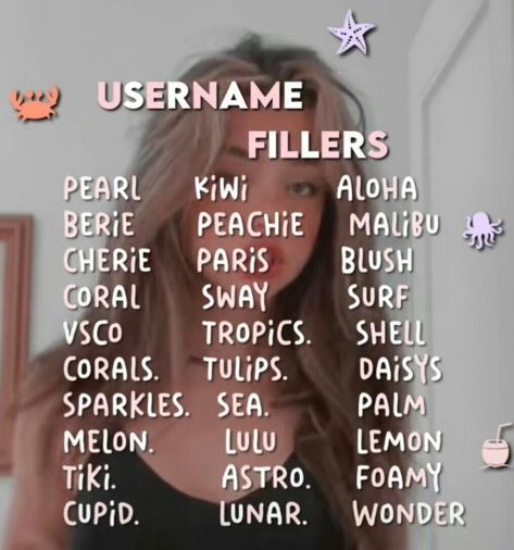 Username Fillers For Fanpages, Username Ideas For Fanpages, User Fillers, Aesthetic Roblox Name Ideas, Pretty Usernames, Username Fillers, Uae Girl, Nom Instagram, Nombres Aesthetic