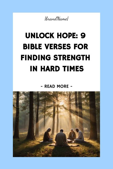 Find strength and hope through powerful Bible verses for hard times, offering divine guidance and encouragement for perseverance and faith. The post Unlock Hope: 9 Bible Verses for Finding Strength in Hard Times first appeared on Bible Verse Wisdom. Keeping Faith In Hard Times, Powerful Bible Verses Strength, Encouraging Bible Verses Tough Times, Uplifting Quotes For Hard Times, Bible Verses For Hard Times, Hope Scripture, Quotes About Hard Times, Finding Strength, Prayer Bible