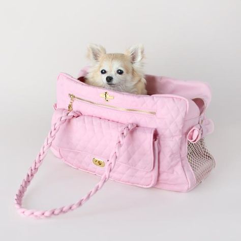 Carry your prince or princess in style with this specially designed Porsha dog carrier. Includes mesh on both sides, front pockets for your phone and other personal accessories. It’s an all in one fashion trendy carrier to match with your daily wardrobe to fit your fashionista personality!  ** LIMITED EDITION **  FEATURES: Handmade in the USA  • Small - 15.5" x 6" x 9" (Holds approximately 5-6 pound dog) • Large - 17.5" x 7" x 10" (Large approximately holds 7-8 pound dog) Luxury Dog Carrier, Pet Carrier Purse, Dog Carrier Purse, Puppy Carrier, Dog Tutu, Dog Carrier Bag, Dog Purse, Online Pet Store, Small Dog Clothes