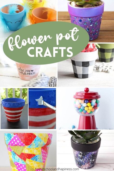 Easy Flower Pot Crafts To Make This Summer Flower Pot Crafts For Kids, Front Porch Garden, Easy Kid Activities, Planting For Kids, Moon Crafts, Rainy Day Crafts, Pot Crafts, Flower Pot Crafts, Toddler Activity