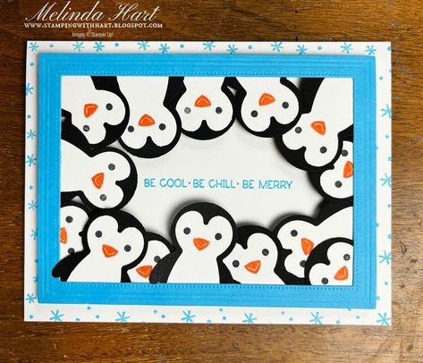 It's the Last Chance for the Penguin Builder Punch and it's 60% off! Head over to my blog to learn more on how to make this quick and easy penguin Christmas card! The kids/ grandkids will love it! Penguin Builder Punch, Penguin Punch, Christmas Card Penguin, Penguin Christmas Cards, Baby Christmas Card, Papercraft Christmas Cards, Stampin Up Birthday Cards, Simple Christmas Cards, Penguin Christmas