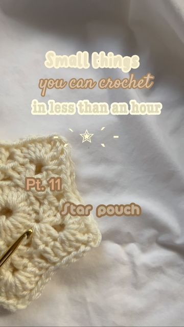 Star Pouch Crochet Pattern, Crochet Patterns Pouch, Star Pouch Crochet, Crochet Star Tutorial, How To Crochet A Star, Crochet Star Pouch, Crochet Mini Pouch, Crochet Bag Charm, Mini Pouch Bag