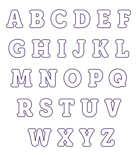 Applique Letter Patterns Free Printable, Calligraphy Alphabet Printable, Letter Applique Template, Easy Letters To Draw, Applique Letters Template Free, Lettering Fonts Ideas, Block Letters Font Alphabet Templates, Alphabet Drawing Letters, Lettering Alphabet Printable