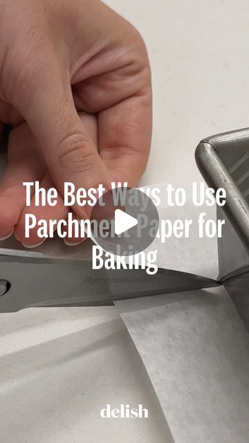 Delish on Instagram: "BAKING 101: step aside, cooking spray. Parchment paper is a game-changer when it comes to avoiding stuck baked goods. Here’s how @makinze likes to use it. 

#baking #bakinghack #science #backtoschool #cakedecorating #cake #howto #parchment #bakingpaper #nonstick #stuck" Baking 101, Cooking Spray, Just Bake, Baking Paper, Household Tips, Baking Tips, Parchment Paper, Household Hacks, Game Changer