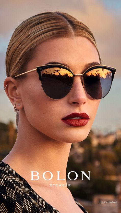 Hailey Baldwin Bolon Eyewear 2017 Campaign | Fashion Gone Rogue Bolon Eyewear, Beauty Poses, Eyewear Campaign, Best Sunglasses, Kacamata Fashion, Chic Sunglasses, Trendy Glasses, Cute Sunglasses, Fashion Eye Glasses