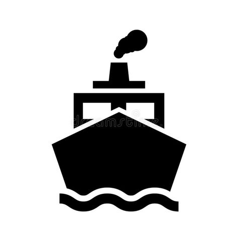 Ship vector icon. transportation boat illustration symbol. shipping sign or logo. stock illustration Mobile Illustration, Boat Icon, Boat Logo, Ship Vector, Boat Illustration, Creative Logos, Location Icon, 2nd Year, Soyut Sanat Tabloları