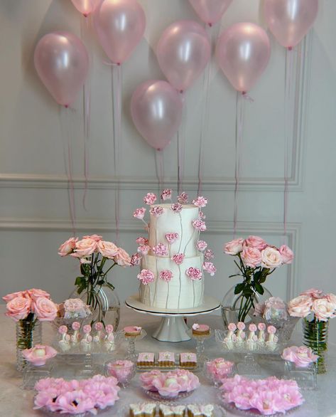 Sweet Sixteen Birthday Party Ideas, Girly Birthday Party, Happy Birthday Decor, Birthday Cake Decorating Ideas, Birthday Aesthetic, Simple Birthday Decorations, Birthday Dinner Party, Cute Birthday Ideas, Bday Party Theme