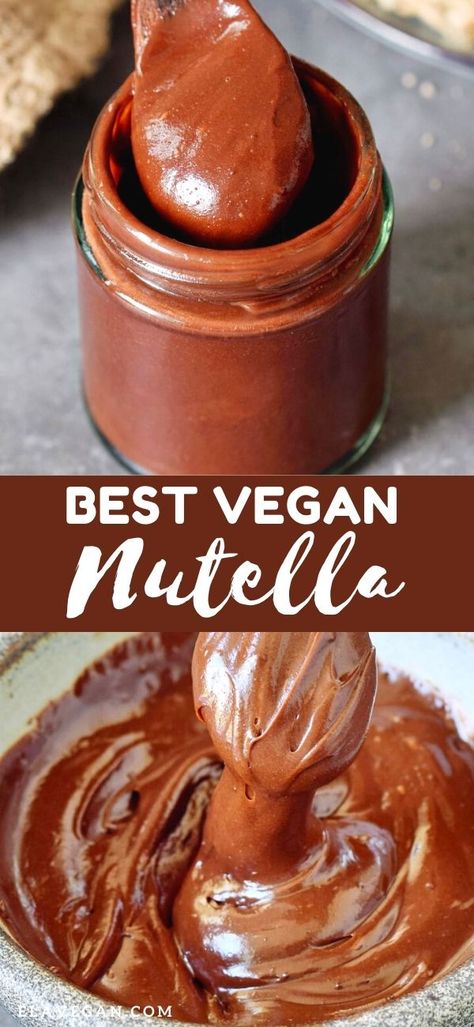 Nutella Recipe, Hazelnut Recipes, Healthy Nutella, Vegan Nutella, Homemade Nutella, Hazelnut Butter, Sweet Dips, Desserts Vegan, Chocolate Hazelnut Spread