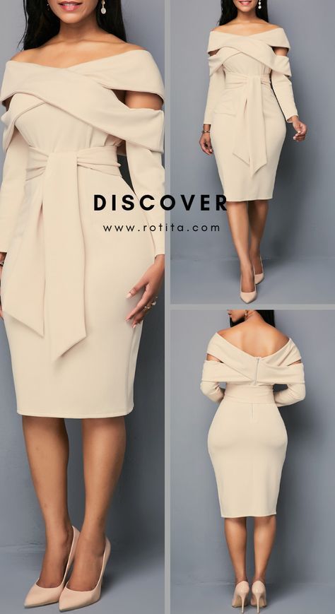 d72fbbccd9fe64c3a14f85d225a046f4desc51981987ri Work Party Dress, Corporate Dress, Elegant Dresses Classy, Classy Dress Outfits, Classy Work Outfits, Fabulous Fall, Fall Dress, Elegant Dresses For Women, Latest African Fashion Dresses