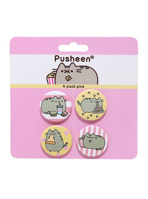 Pusheen Snacks Pin Set, Pusheen Merch, Lucifer Magne, Cute Pusheen, Pusheen Merchandise, Pusheen Birthday, Pastel Accessories, Pusheen Cute, Hama Beads Minecraft, Pusheen Cat