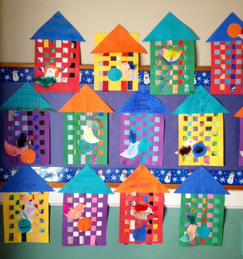 Paper Weaving Elementary Art, Paper Weaving For Kids, Crafts 2nd Grade, Paper Weaving Projects, Paper Weaving Art, 2nd Grade Art Lessons, Flower Snowflake, First Grade Art, Kindergarten Art Lessons