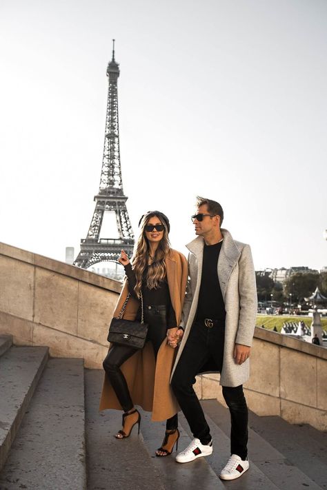 Couple Ootd, Beige Sweater Dress, Leather Pants Style, Mia Mia Mine, Guy Fashion, Couple Matching Outfits, Paris Itinerary, Couple Fashion, Mia Mia