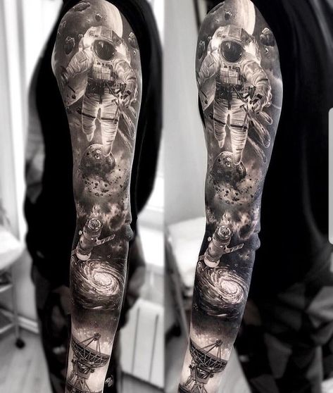 Space Tattoos Leg Sleeve, Galaxy Half Sleeve Tattoo, Space Rocket Tattoo, Space Arm Tattoo, Astronaut Tattoos, Space Sleeve, Galaxy Tattoo Sleeve, Space Tattoo Sleeve, Cosmos Tattoo